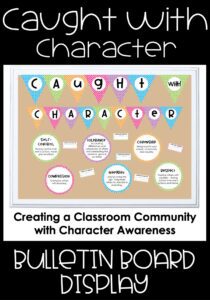 Character trait bulletin board display