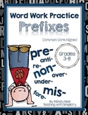 Word Work Practice ~ Prefixes