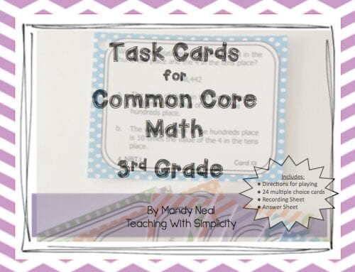 3rd grade Test Prep Task Cards