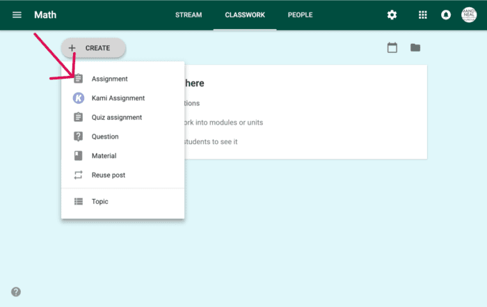 , How to Create a Google Classroom Assignment From Drive