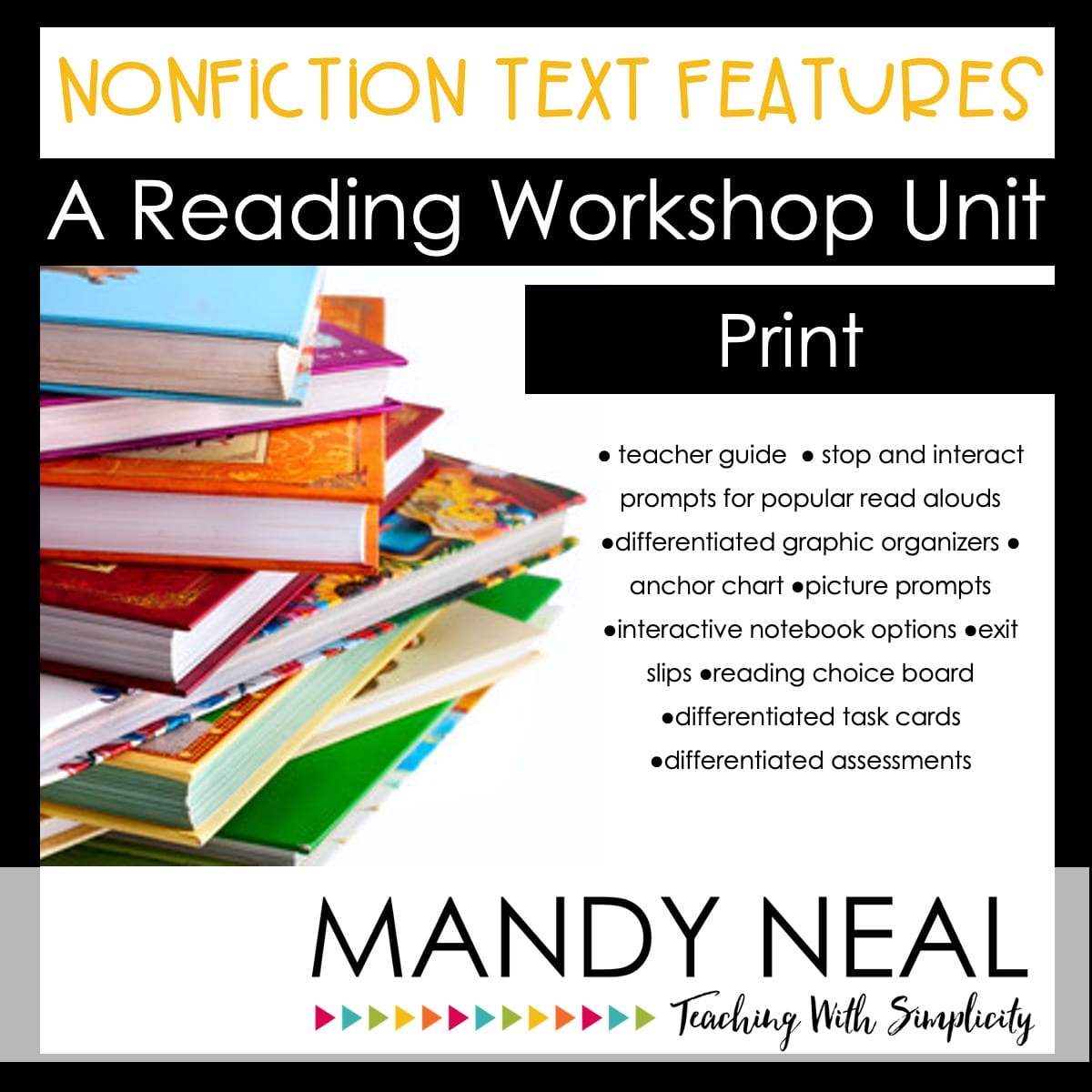 Printable Nonfiction Text Features Reading Workshop Unit