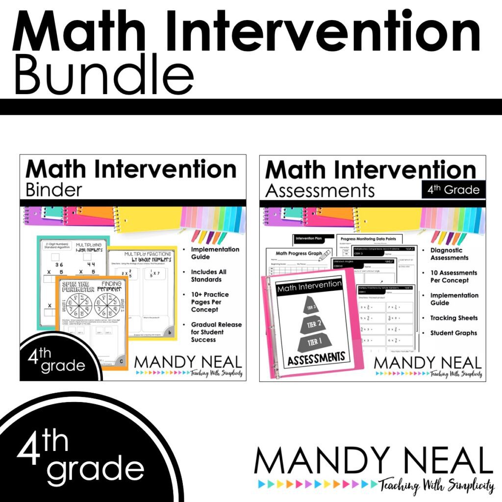 4th grade standards based math interventions