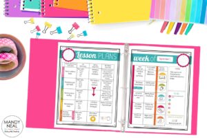 Digital stickers for teacher planner