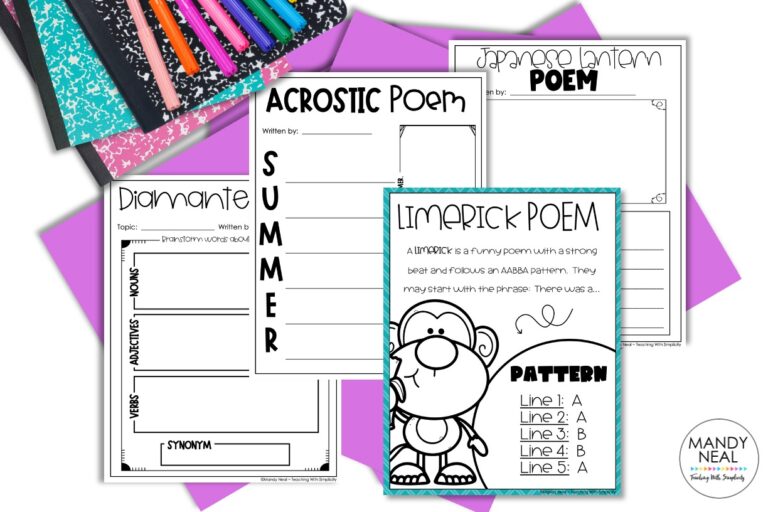 Poetry activities and lesson plans