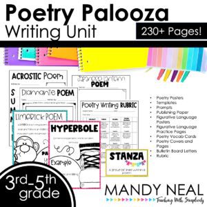 Poetry writing unit for 3rd 4th and 5th grade