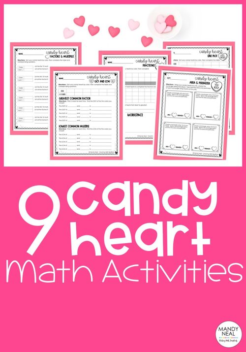 9 Candy heart math activities